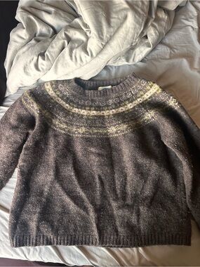90s Vintage 100% Wool Spin Fair Isle Sweater